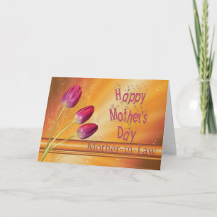 Carte Pour la fête des mères de belle-mère, tulips