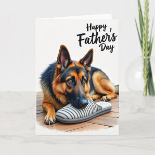 Carte pour la Fête des Pères pour un chien aimant