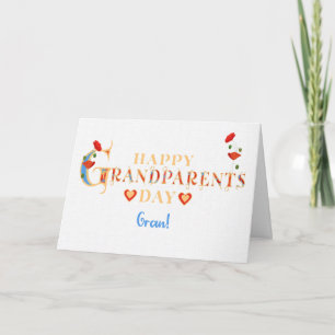 Carte Pour la Journée des grands-parents avec des pavots
