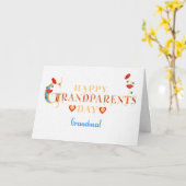 Carte Pour la Journée des grands-parents de grand-mère a (Fleur jaune)