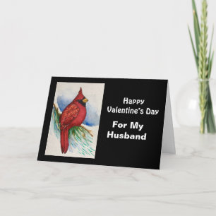 Carte Pour la Journée des Valentines du Cardinal Rouge d