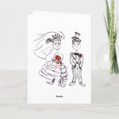 Carte Pour la mariée et la mariée (Dos)