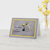 Carte pour la personne qui a eu et l'accident (Fleur jaune)