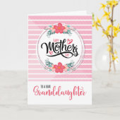 Carte Pour la petite-fille à l'occasion de la fête des m (Fleur jaune)