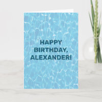 Pour La Piscine À Message Personnalisé