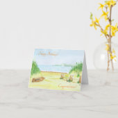 Carte pour la plage (Fleur jaune)