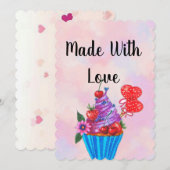 Carte pour la Saint Valentin (Devant / Derrière)