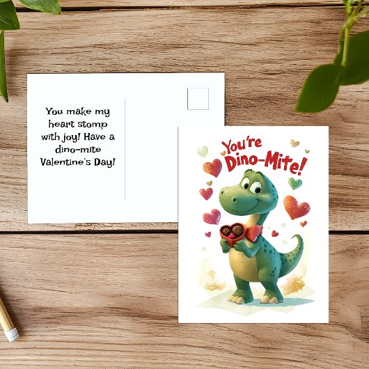 Carte pour la Saint-Valentin de Dino-mite