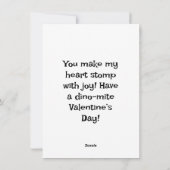Carte pour la Saint-Valentin de Dino-mite (Dos)