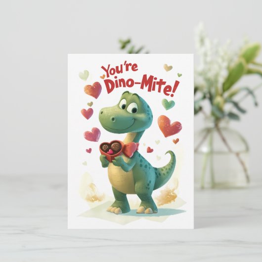 Carte pour la Saint-Valentin de Dino-mite (Debout devant)
