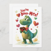 Carte pour la Saint-Valentin de Dino-mite (Devant / Derrière)