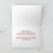 Carte Pour l'adjoint administratif sur Thanksgiving Warm (Intérieur)