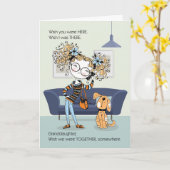 Carte pour l'Ado grand-fille ou Tween Missing You Girl (Fleur jaune)