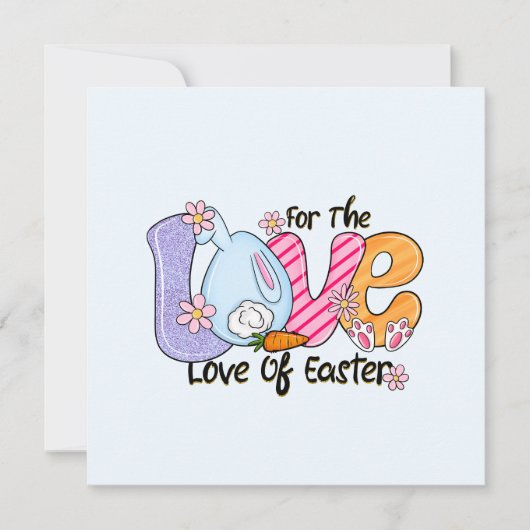 Carte Pour l'amour de Pâques (Devant)