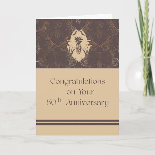 Carte pour l'anniversaire de 50 ans en affaires (Devant)