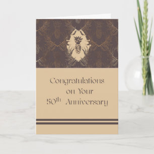 Carte pour l'anniversaire de 50 ans en affaires