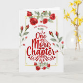 Carte pour l'anniversaire de la femme Mariage Roses roug (Fleur jaune)