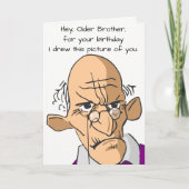 Carte pour l'anniversaire d'un frère aîné (Devant)