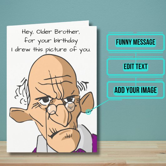 Carte pour l'anniversaire d'un frère aîné