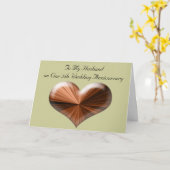 Carte pour le 5ème Anniversaire de Mariage de Mon (Fleur jaune)