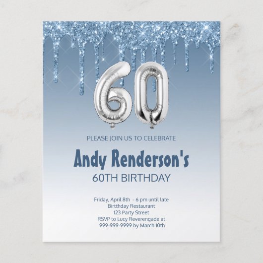 Carte pour le 60e anniversaire (Devant)