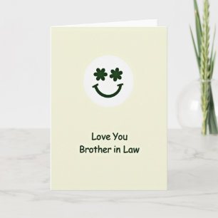 Carte pour le beau-frère Je t'aime