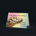 Carte Pour le bébé<br><div class="desc">This alligator has a big grin for your birthday</div>