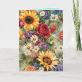 Carte Pour le jardin de fleurs polyvalent (Devant)