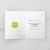 Carte Pour le jour de mère d'ami avec les fleurs jaunes (Intérieur)