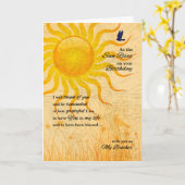 Carte pour le lever de soleil sentimental de (Fleur jaune)