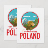 Carte Pour le logo de Adventure Poland Travel (Devant / Derrière)