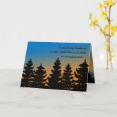 Carte Pour le mari | Stepfather | Fête des pères des pin (Fleur jaune)