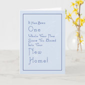 Carte pour le nouvel anniversaire de la maison, bl (Fleur jaune)