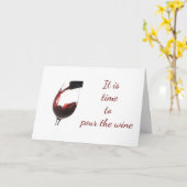 CARTE *POUR LE VIN* MON ANNIVERSAIRE DU MEILLEUR AMI* (Fleur jaune)