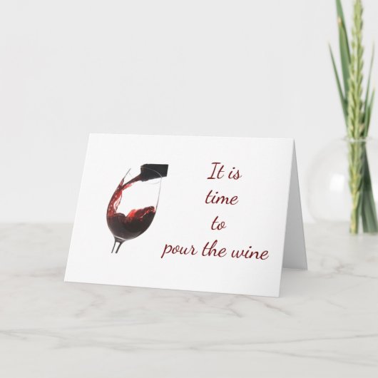 CARTE *POUR LE VIN* MON ANNIVERSAIRE DU MEILLEUR AMI* (Devant)