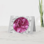 Carte pour les 30 ans de mariage, perles et fleurs (Dos)