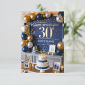 carte pour les 30 ans de mon fils (Debout devant)