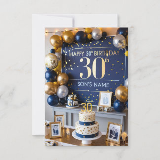 carte pour les 30 ans de mon fils
