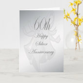 Carte pour les 60 ans de mariage (Fleur jaune)