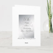Carte pour les 60 ans de mariage des parents (Dos)