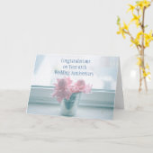 Carte pour les 65 ans de mariage (Fleur jaune)