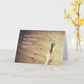 Carte pour les 65 ans de mariage (Fleur jaune)