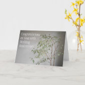 Carte pour les 65 ans de mariage (Fleur jaune)