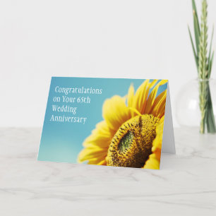Carte pour les 65 ans de mariage / ou toute autre 