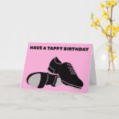 Carte Pour les danseurs de robinets ont un anniversaire  (Fleur jaune)