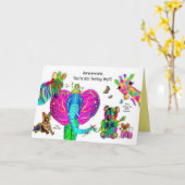 Carte Pour les enfants Collection Kaleidoscope Animaux (Fleur jaune)