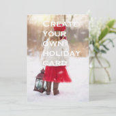 Carte pour les fêtes (Debout devant)