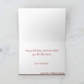 Carte pour les fêtes (Intérieur)