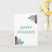 Carte pour les fêtes (Fleur jaune)