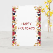 Carte pour les fêtes (Fleur jaune)